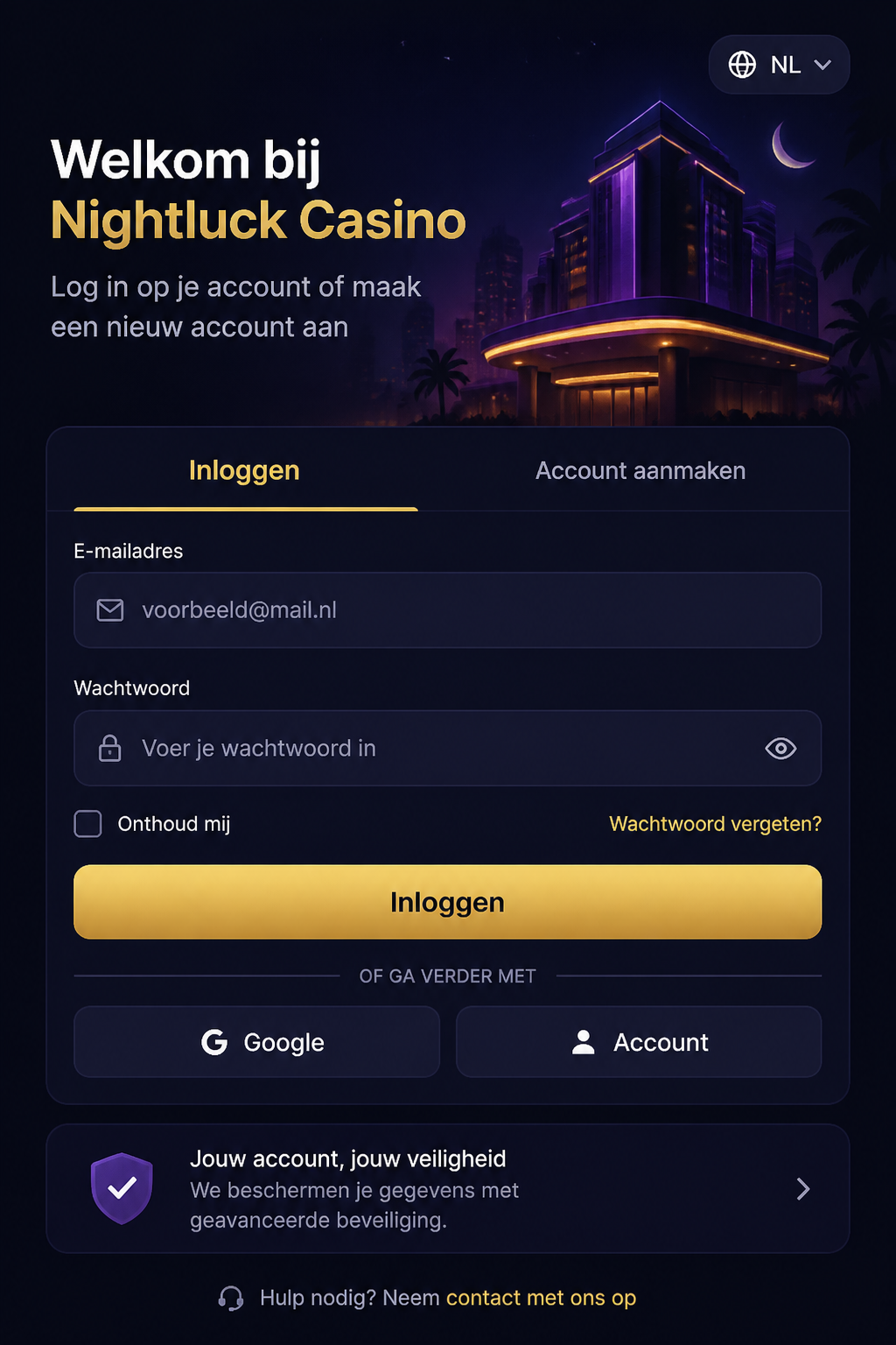 Nightluck Casino screen 3